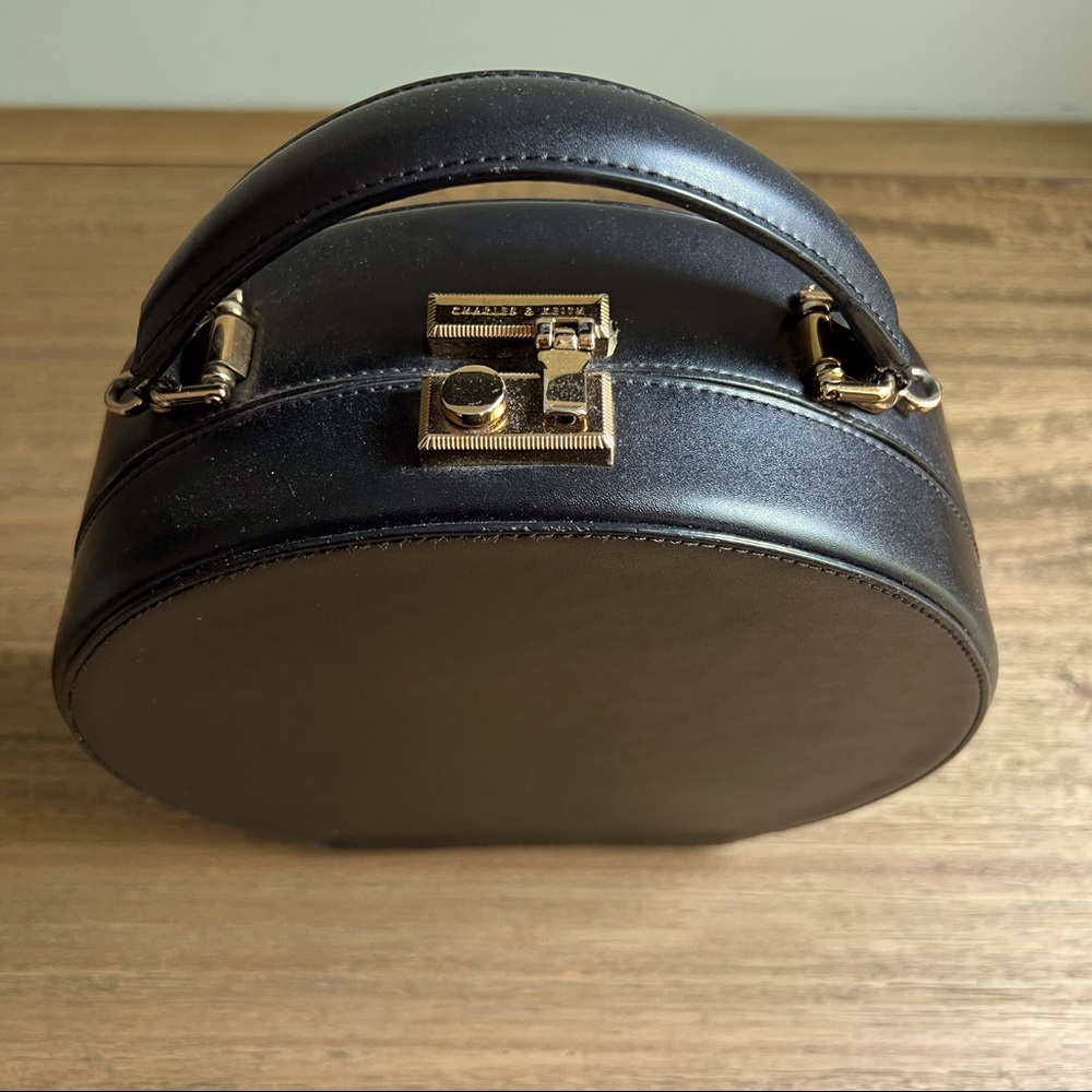 CHARLES & KEITH- Crossbody Structured Hat Box Handbag